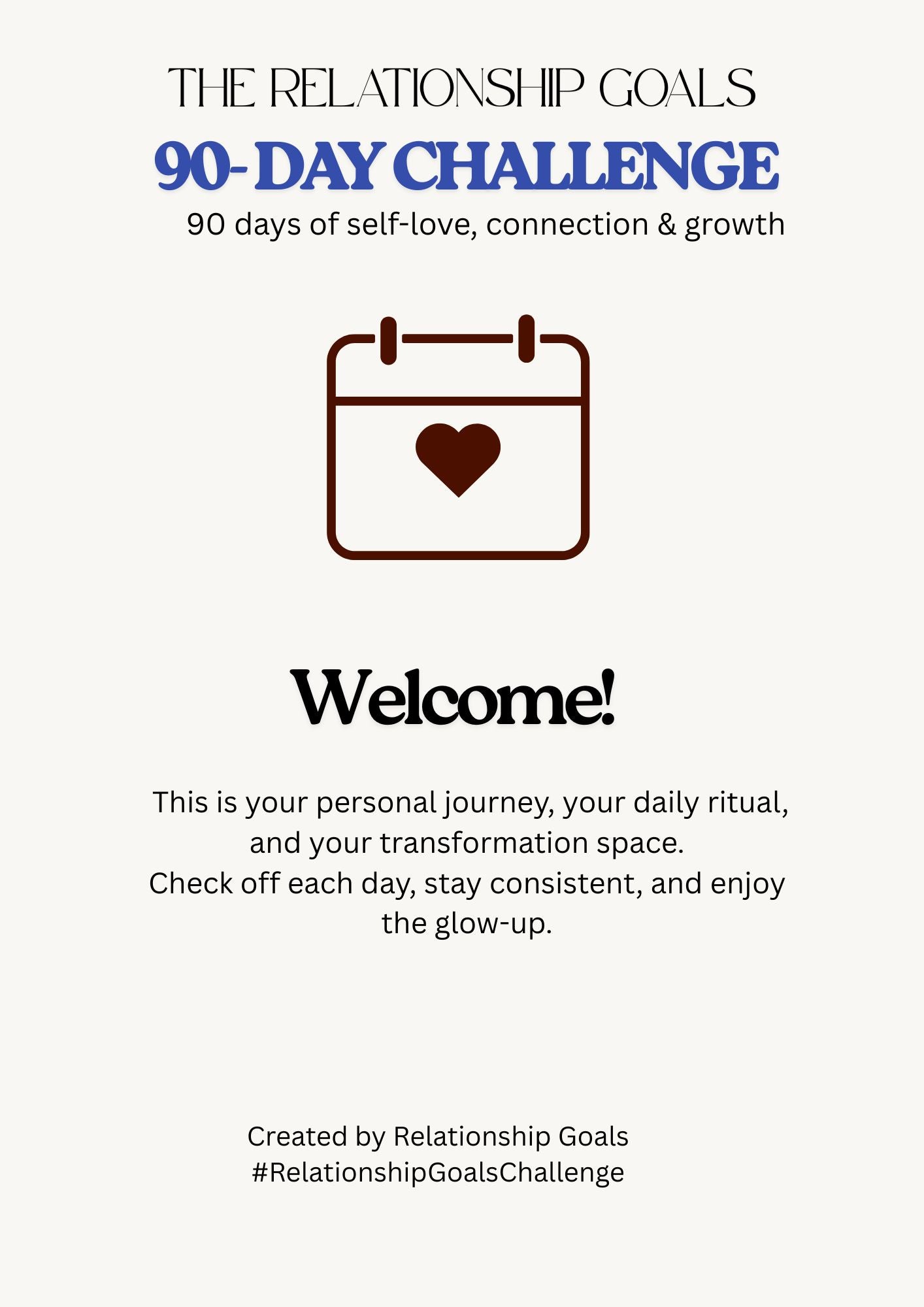 Self-Love & Wellness Challenge - 30- Day Digital Download ( Month 1 )